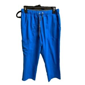 Beyond Scrubs Pants Womens Size PXS Blue Stretch
